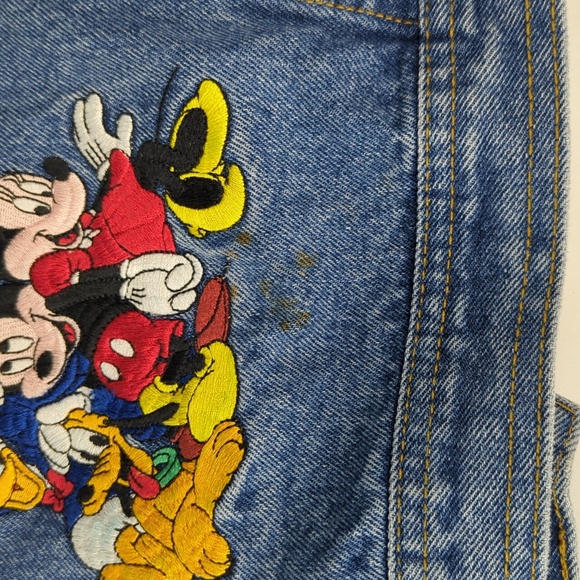 DISNEY Vintage 90s Girls Large Embroidered Jean Jacket - Picture 6 of 6